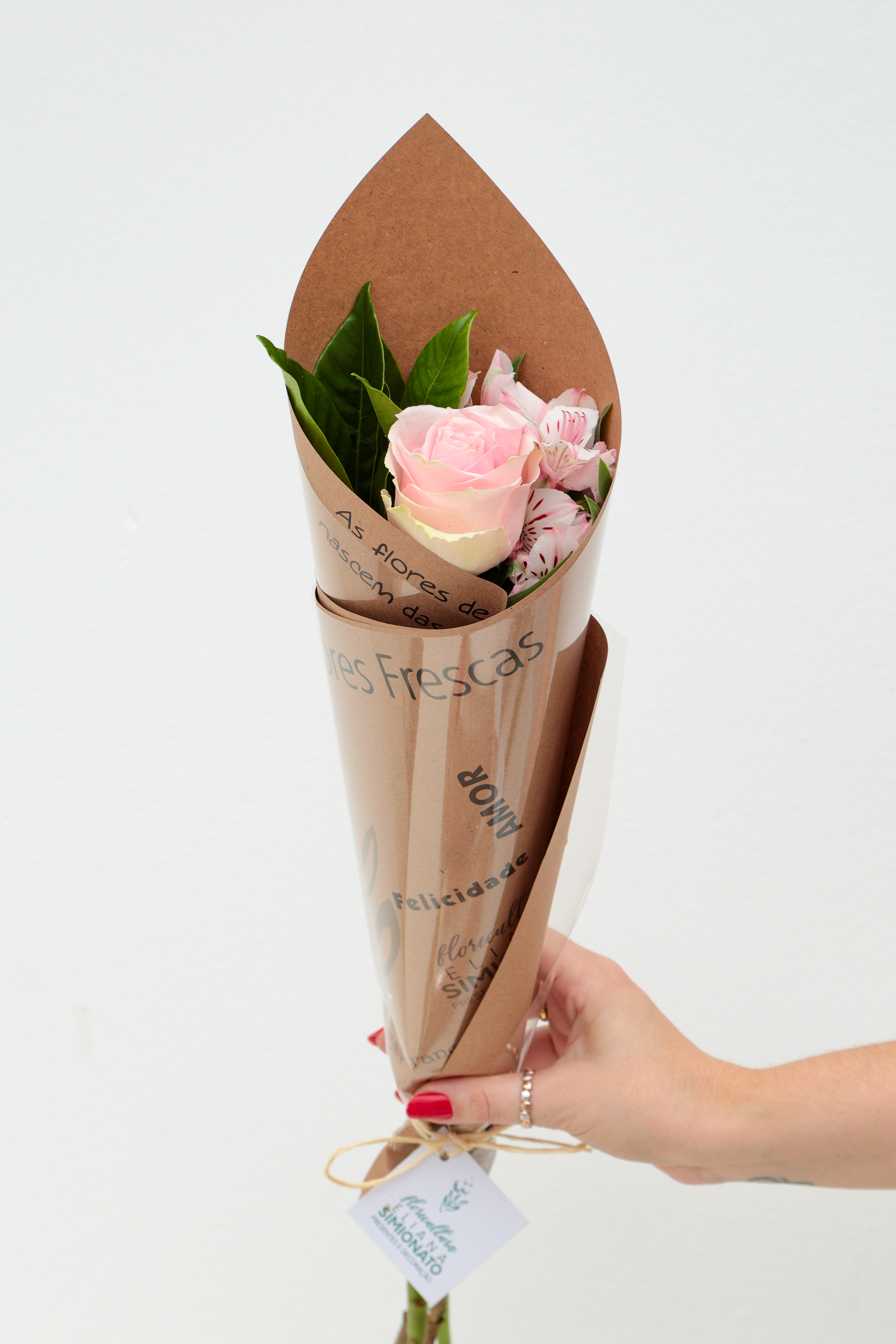 Buqu� de Rosa Unit�ria Cor de Rosa