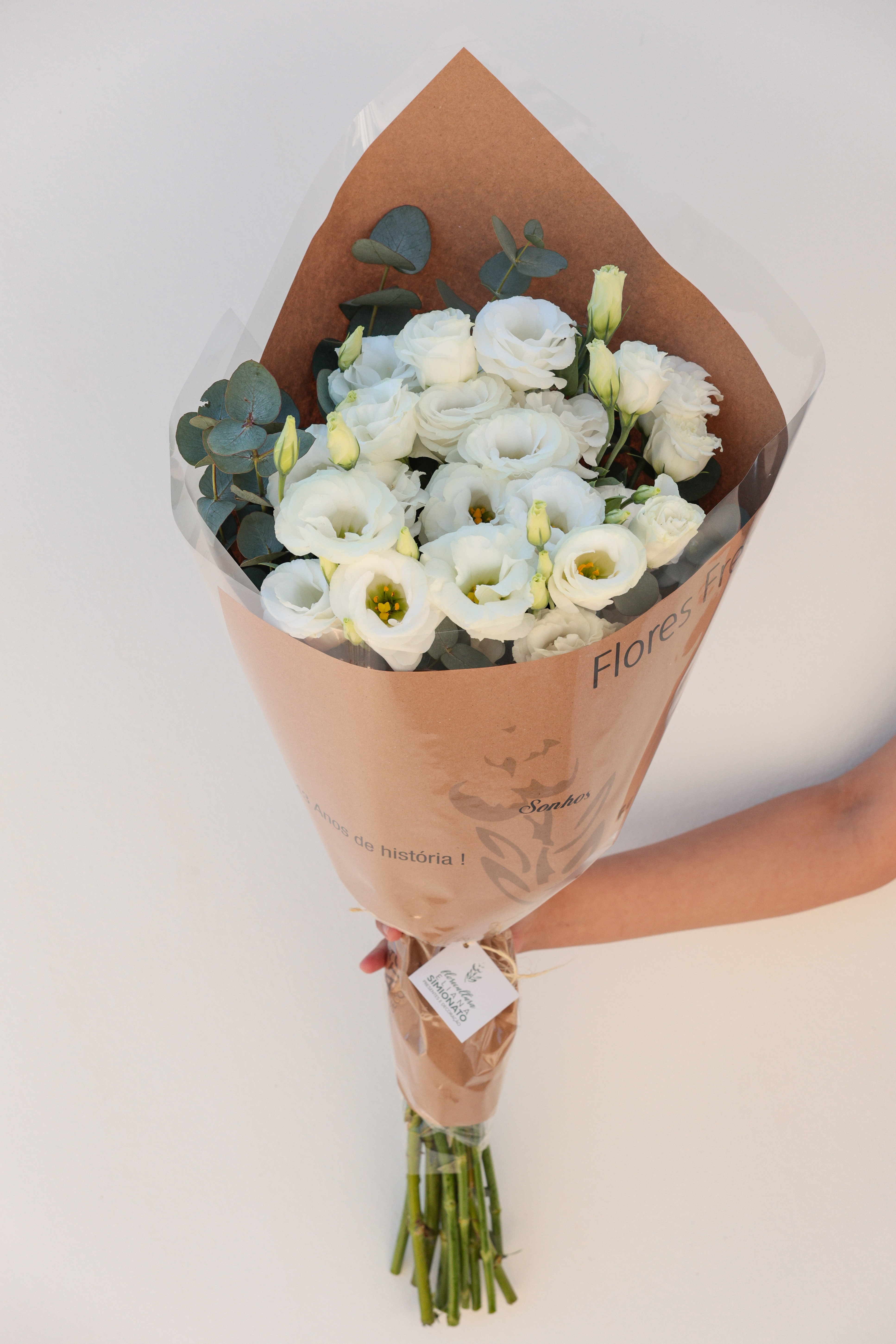 Buqu� de Lisianthus Branco � Grande