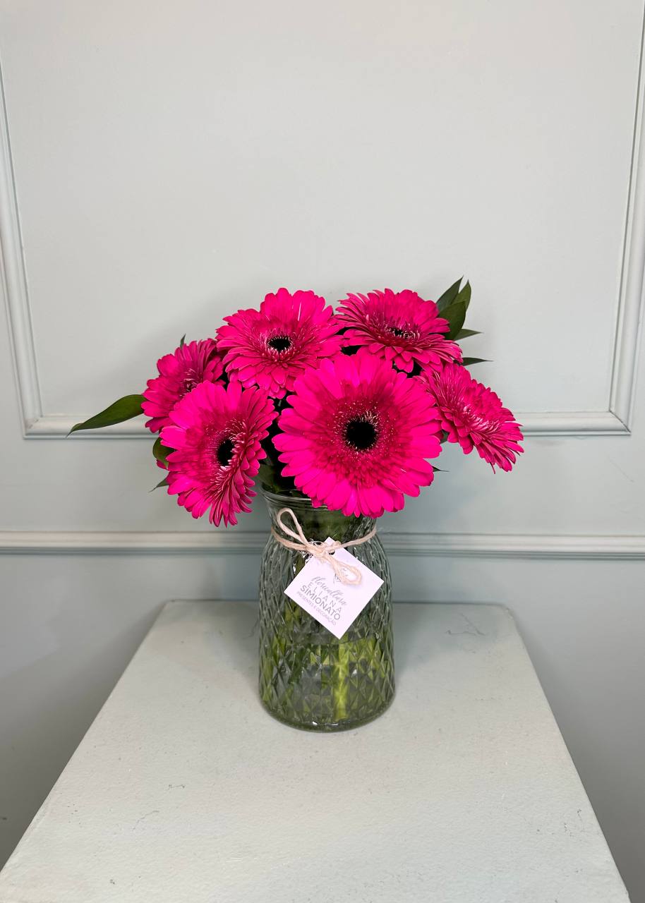Vaso com G�rberas